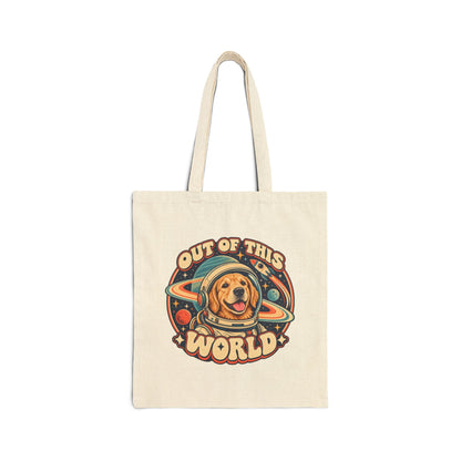 Space Cadet — Custom Pet Portrait Canvas Tote