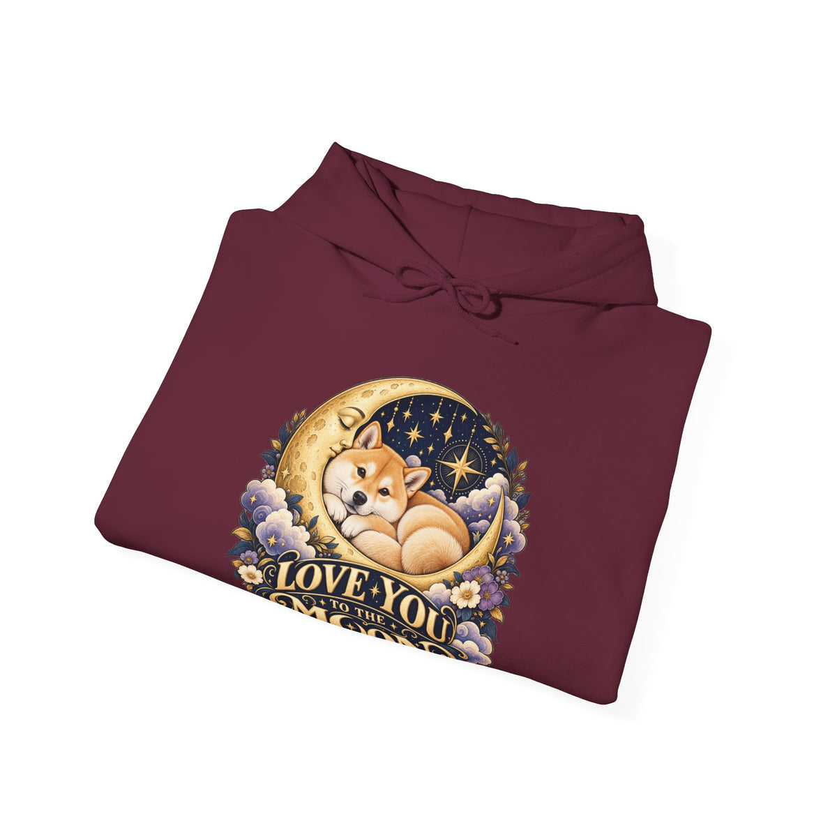 Love You to the Moon — Custom Pet Portrait Hoodie