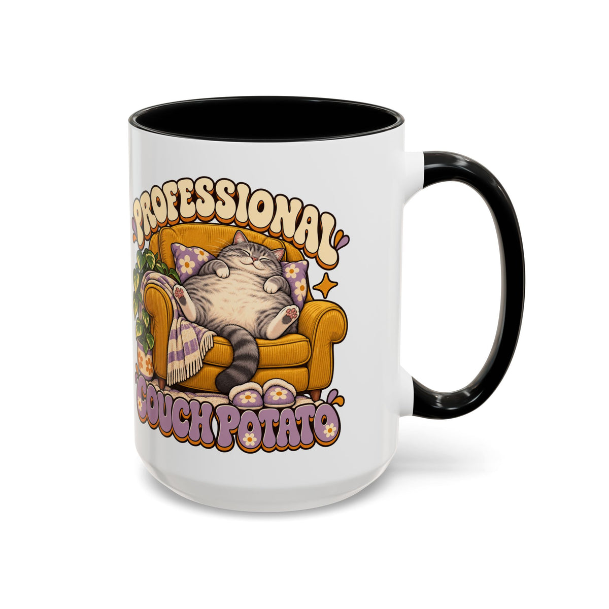 Couch Potato — Custom Pet Portrait Accent Mug