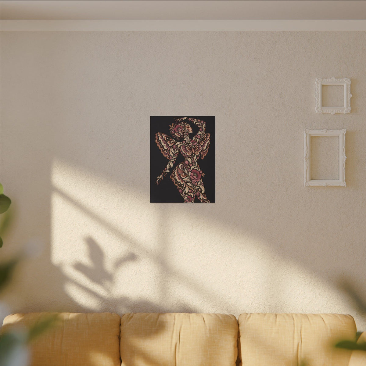 Velvet Wings Reverie — Matte Stretched Canvas