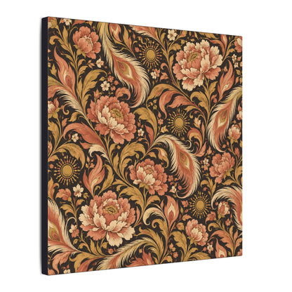 Phoenix Petals Pattern — Matte Stretched Canvas