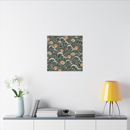 Lunar Tide Pattern — Matte Stretched Canvas