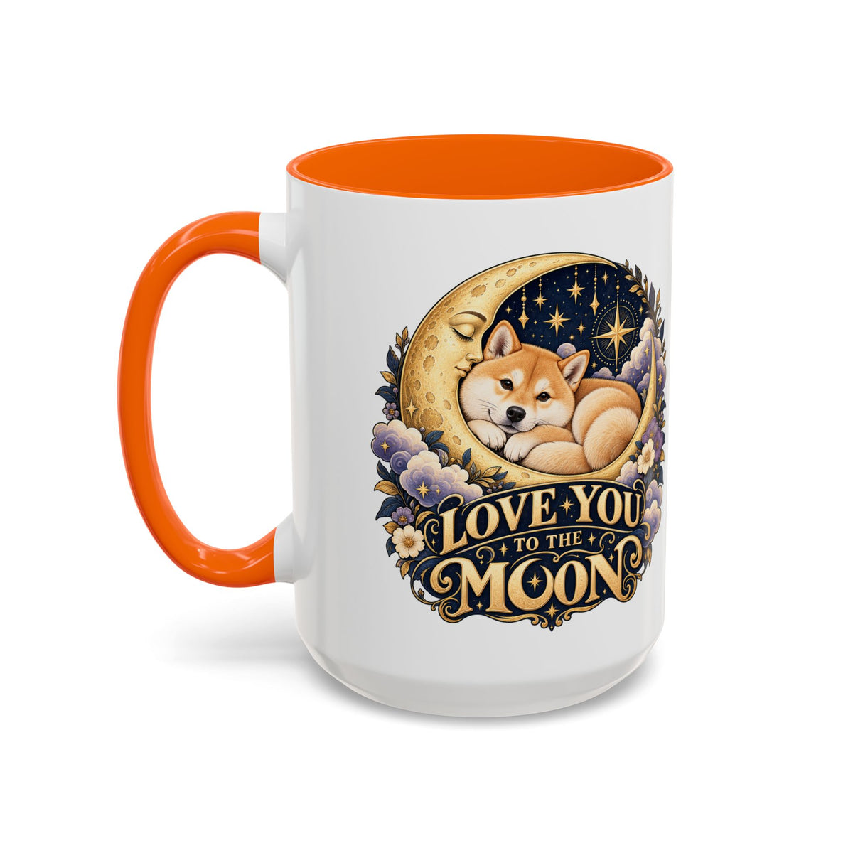 Love You to the Moon — Custom Pet Portrait Accent Mug