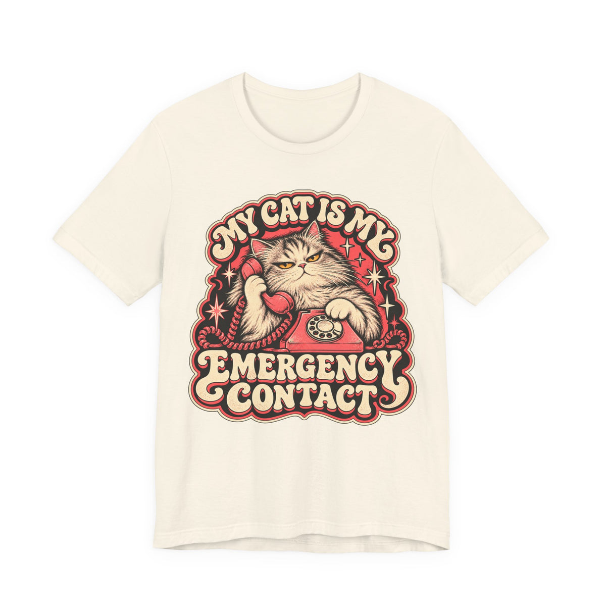 My Cat Is My Emergency Contact — Unisex Tee