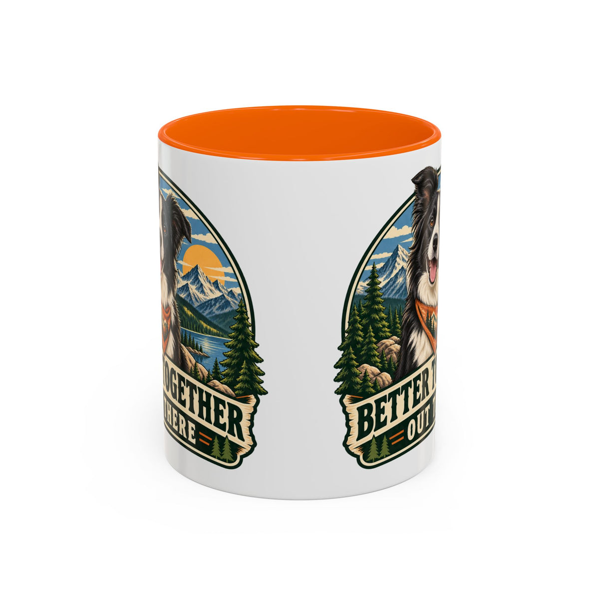 Adventure Buddy — Custom Pet Portrait Accent Mug