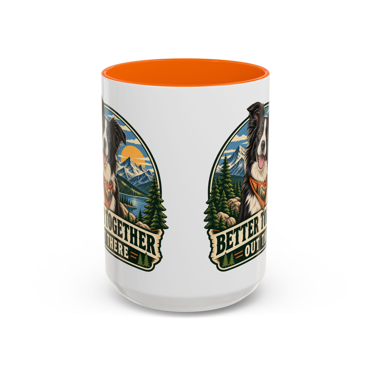 Adventure Buddy — Custom Pet Portrait Accent Mug