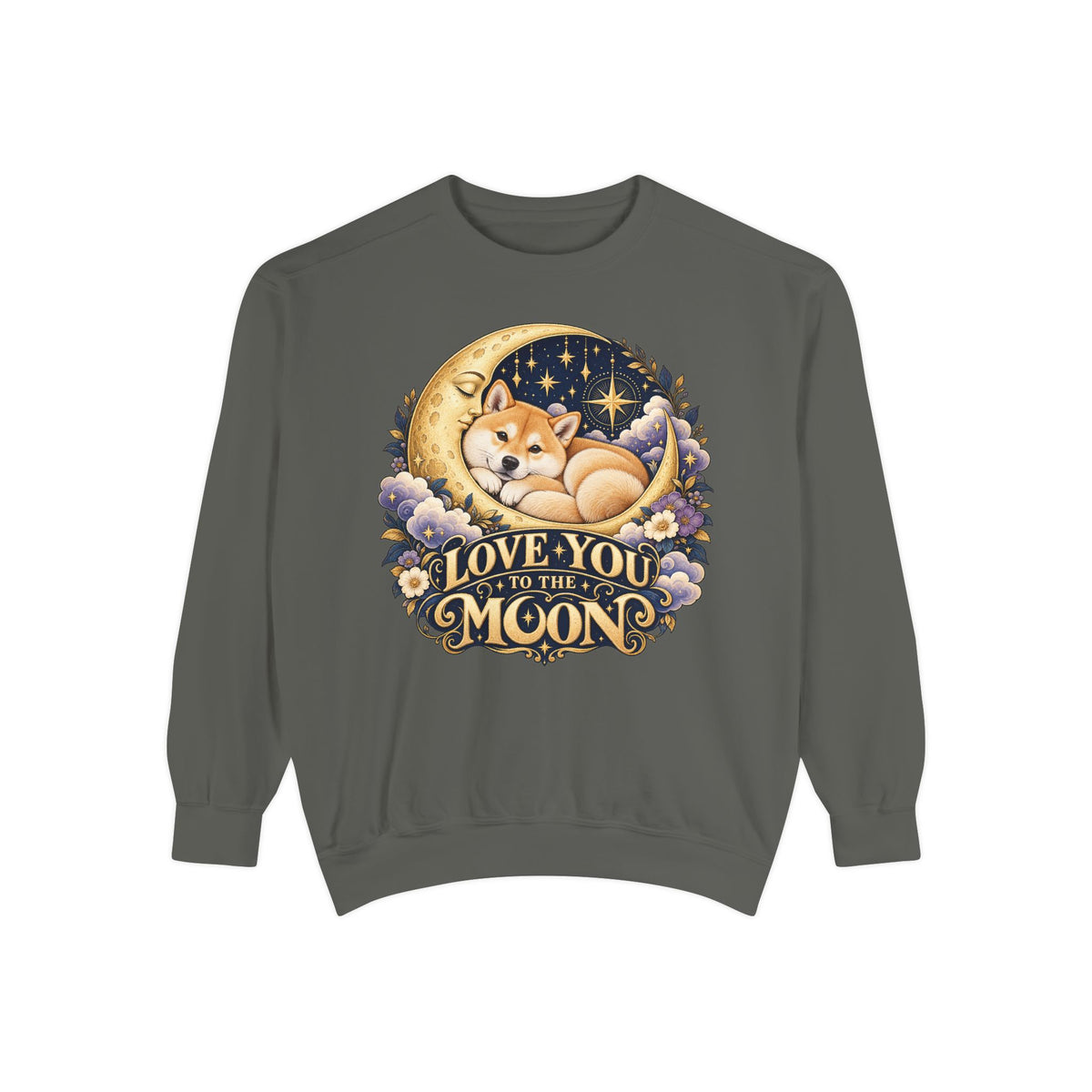 Love You to the Moon — Custom Pet Portrait Crewneck