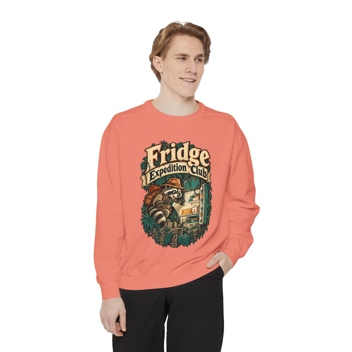 Fridge Expedition Club — Garment-Dyed Crewneck