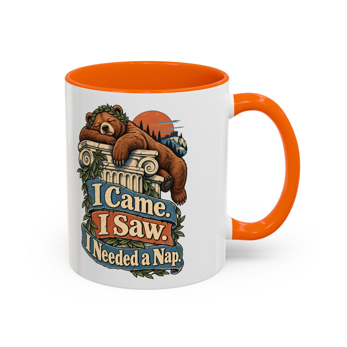 I Came. I Saw. I Needed a Nap. — Accent Mug