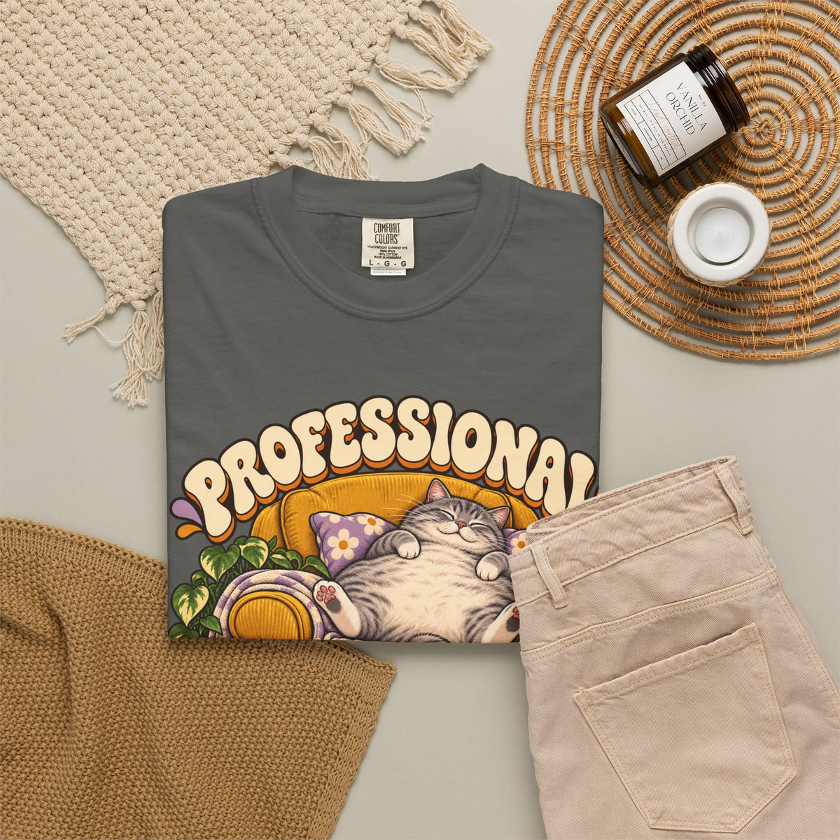 Couch Potato — Custom Pet Portrait Premium Tee
