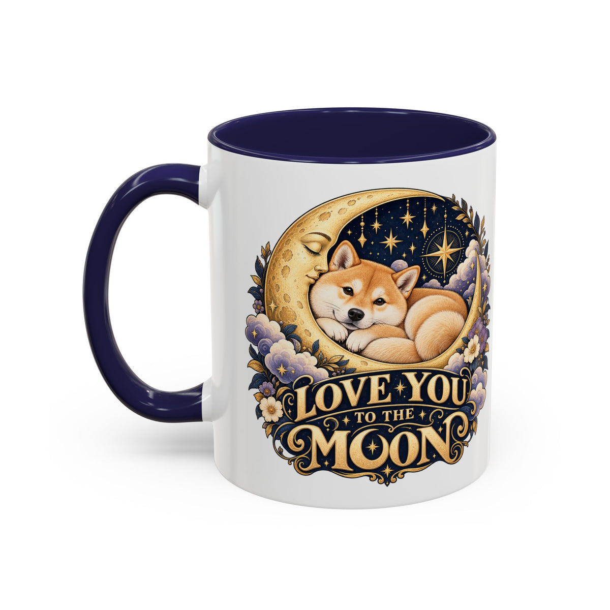 Love You to the Moon — Custom Pet Portrait Accent Mug