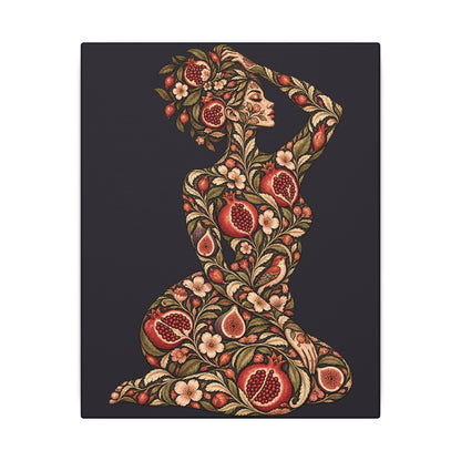Wild Orchard Reverie — Matte Stretched Canvas