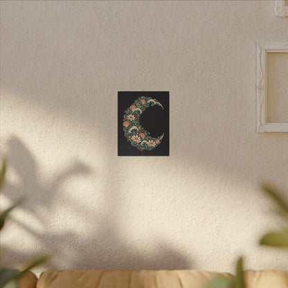 Tidal Crescent — Matte Stretched Canvas