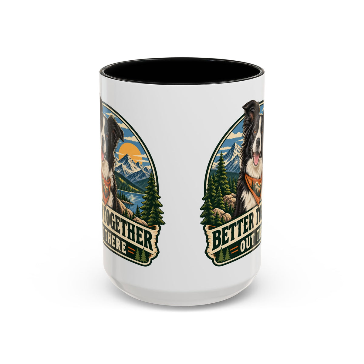 Adventure Buddy — Custom Pet Portrait Accent Mug