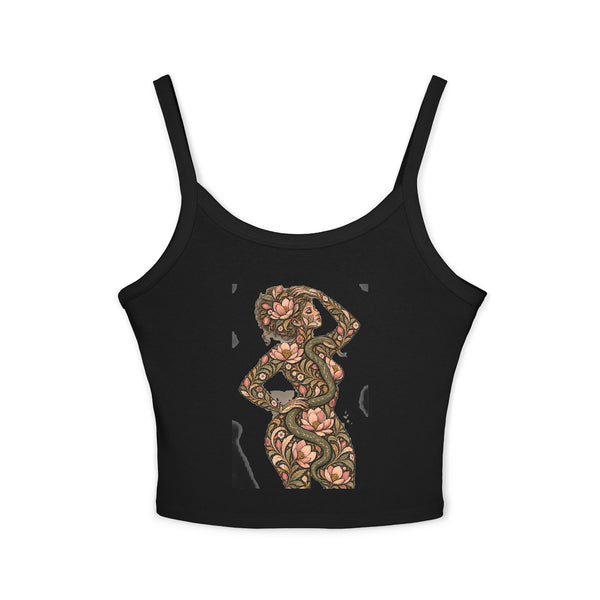 Serpent Magnolia Muse — Fitted Strap Cami