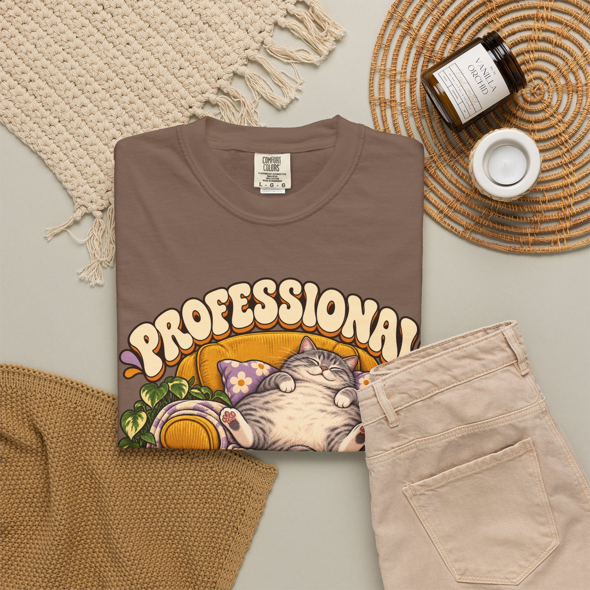 Couch Potato — Custom Pet Portrait Premium Tee