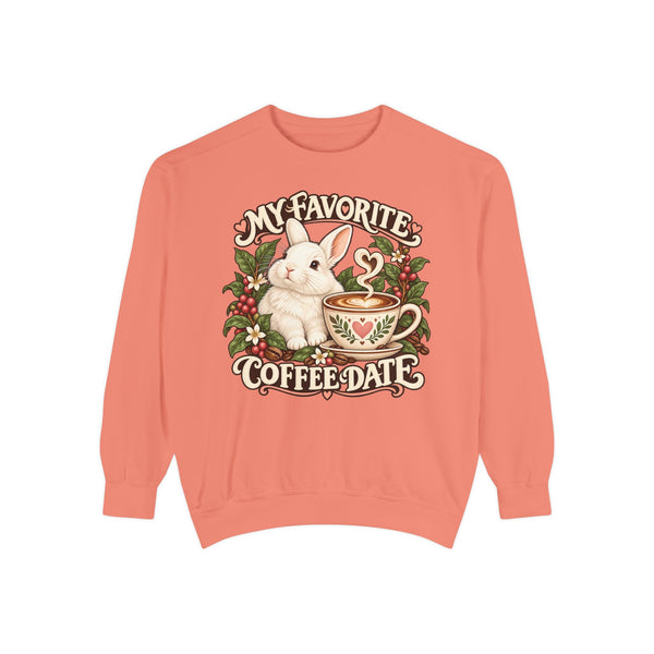 Coffee Companion — Custom Pet Portrait Crewneck