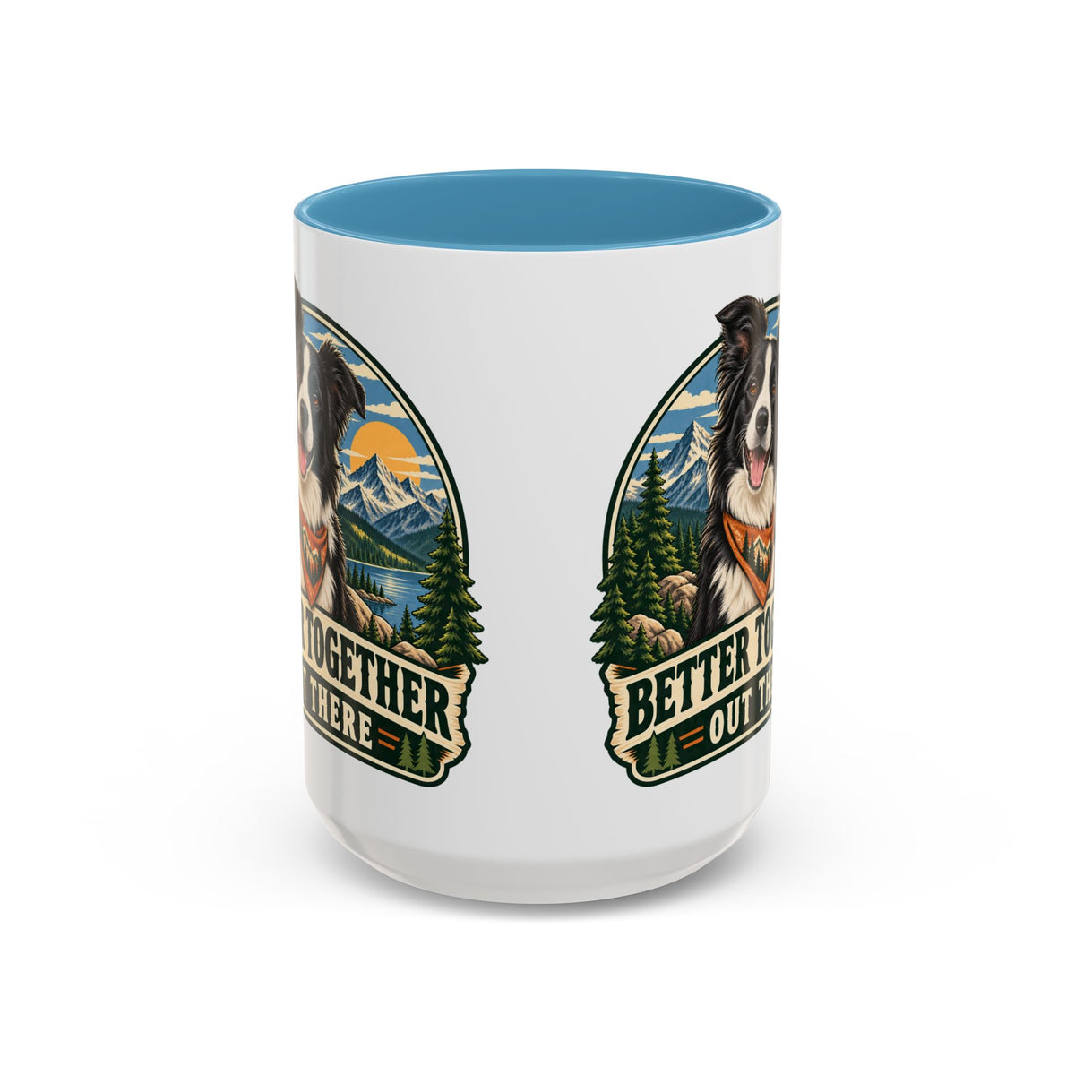 Adventure Buddy — Custom Pet Portrait Accent Mug