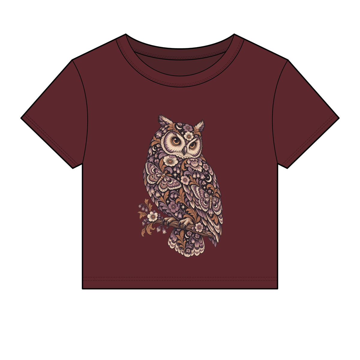 Velvet Sentinel — Micro Rib Baby Tee