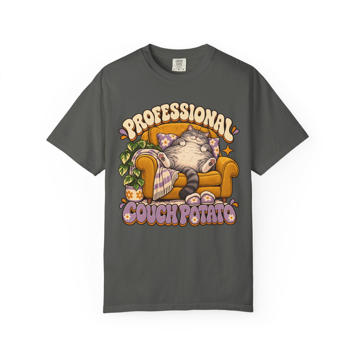 Couch Potato — Custom Pet Portrait Premium Tee
