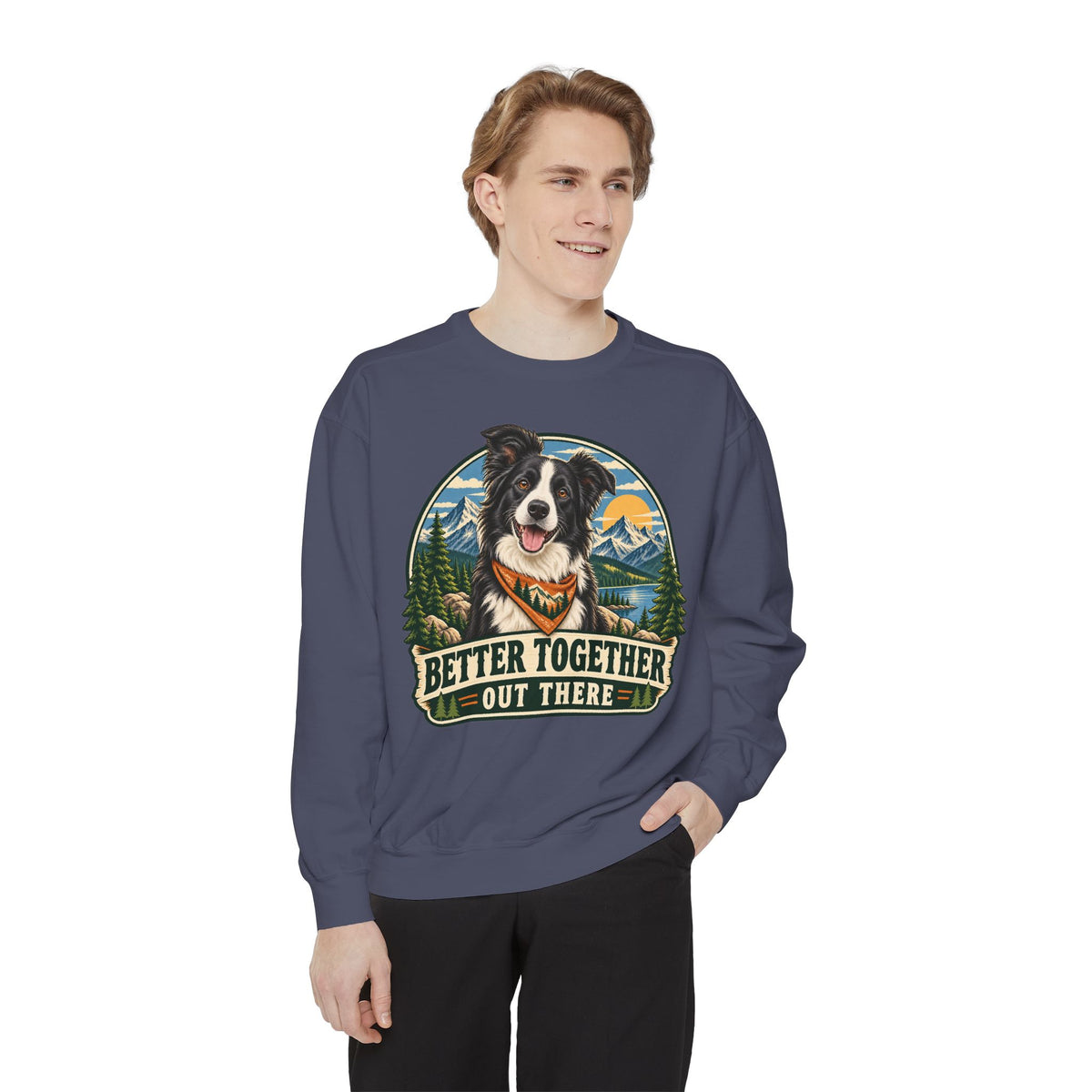 Adventure Buddy — Custom Pet Portrait Crewneck
