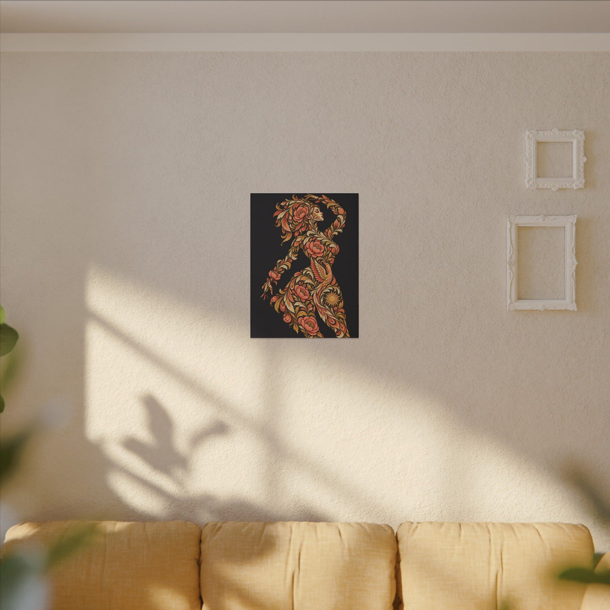 Phoenix Petals Reverie — Matte Stretched Canvas