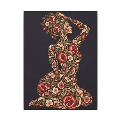 Wild Orchard Reverie — Matte Stretched Canvas