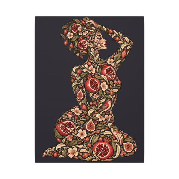 Wild Orchard Reverie — Matte Stretched Canvas