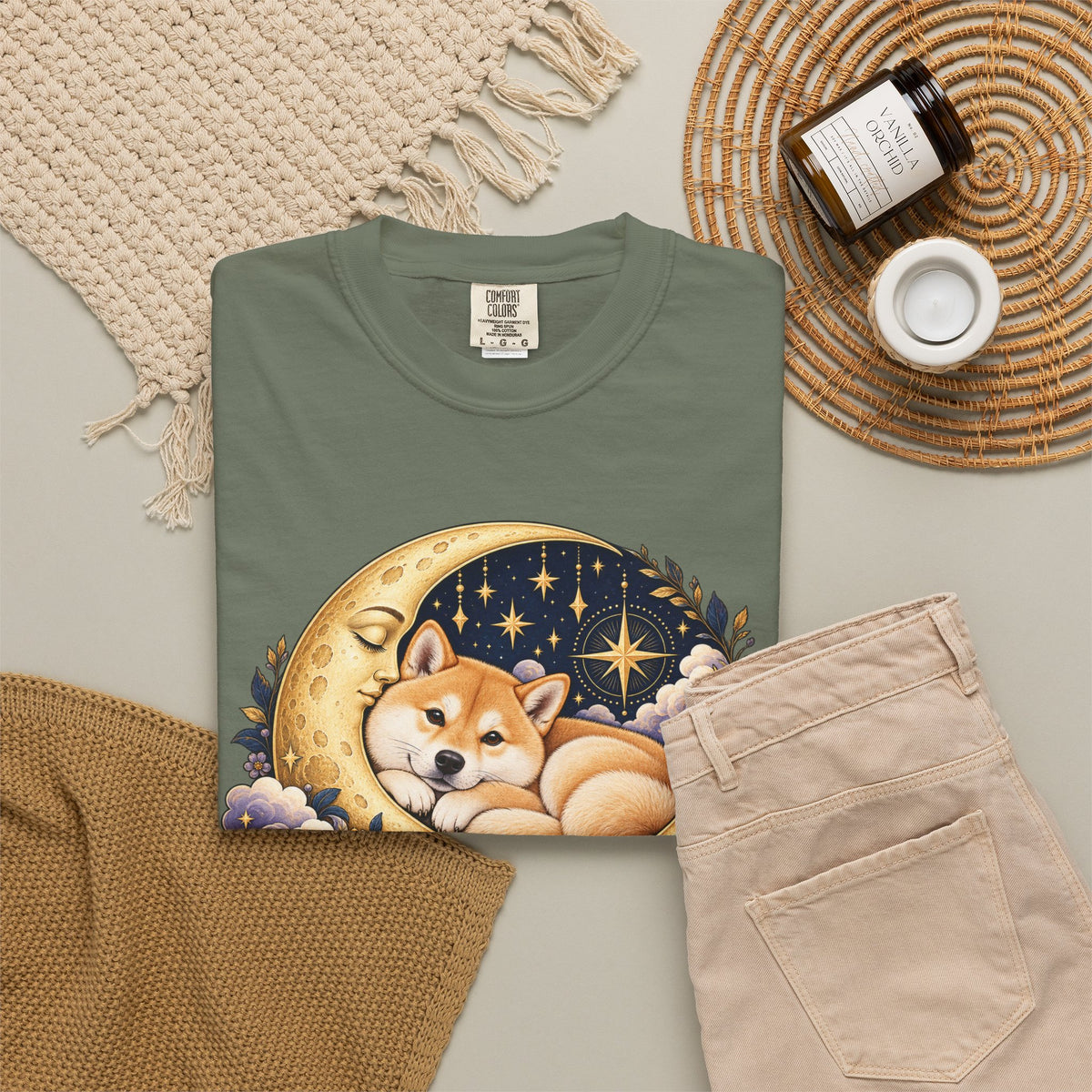 Love You to the Moon — Custom Pet Portrait Premium Tee