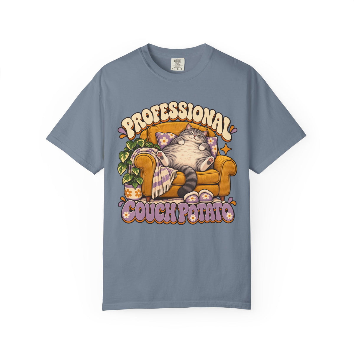 Couch Potato — Custom Pet Portrait Premium Tee