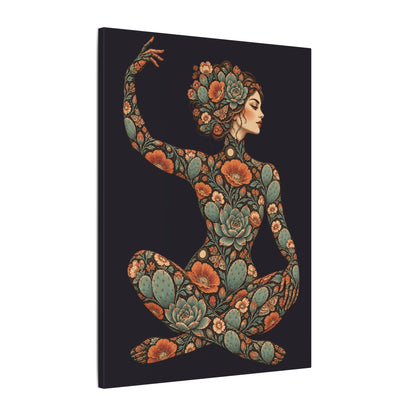 Desert Afterglow Muse — Matte Stretched Canvas