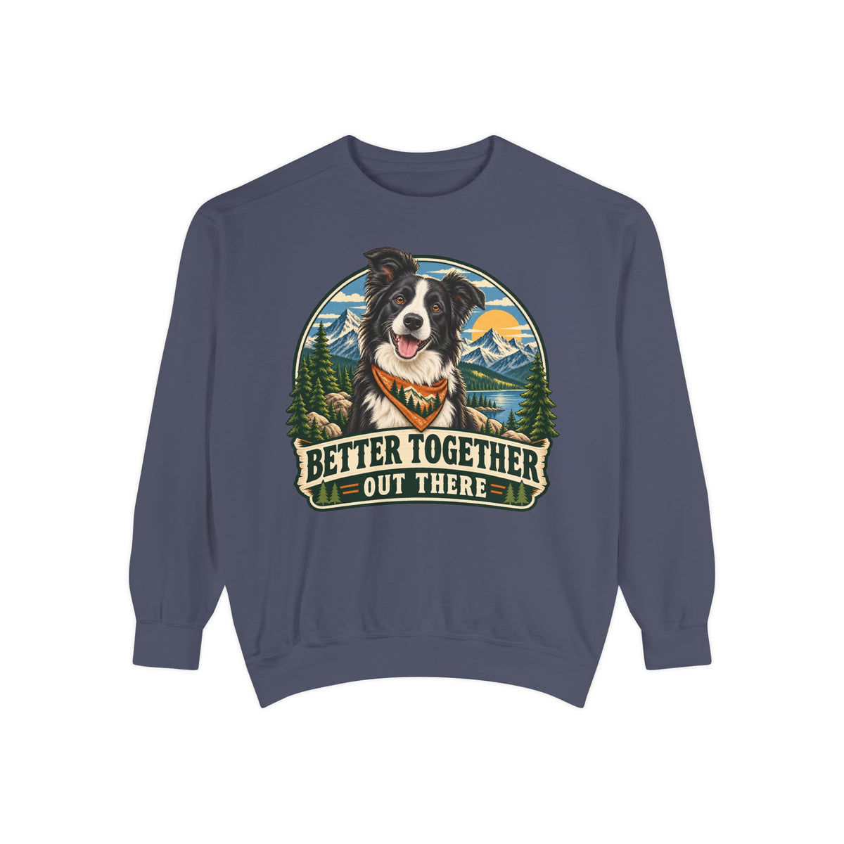 Adventure Buddy — Custom Pet Portrait Crewneck