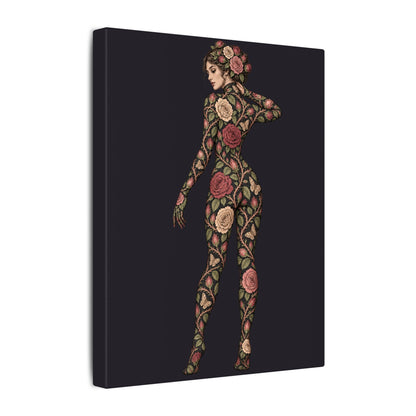 Thorn Garden Muse — Matte Stretched Canvas