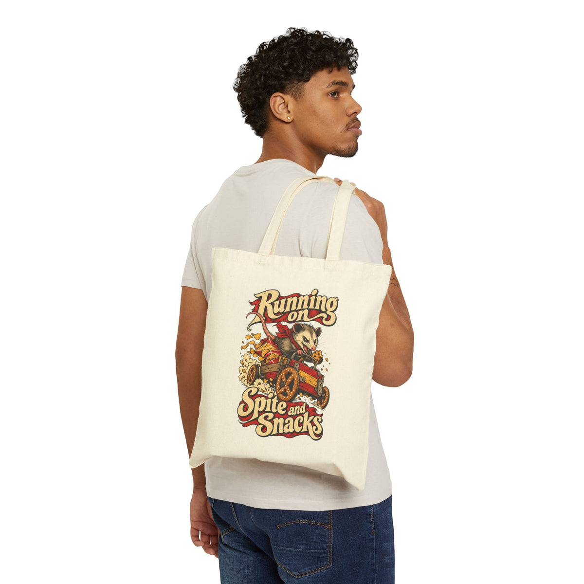 Running on Spite and Snacks — Canvas Tote