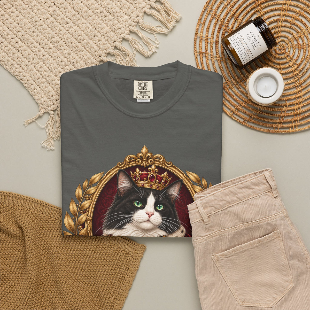 Royal Pet — Custom Pet Portrait Premium Tee