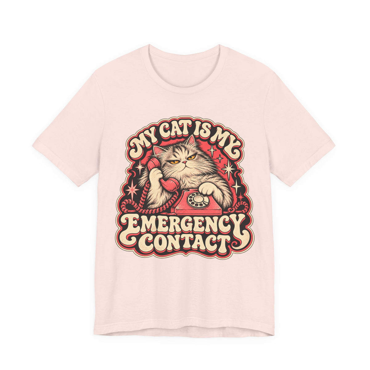 My Cat Is My Emergency Contact — Unisex Tee