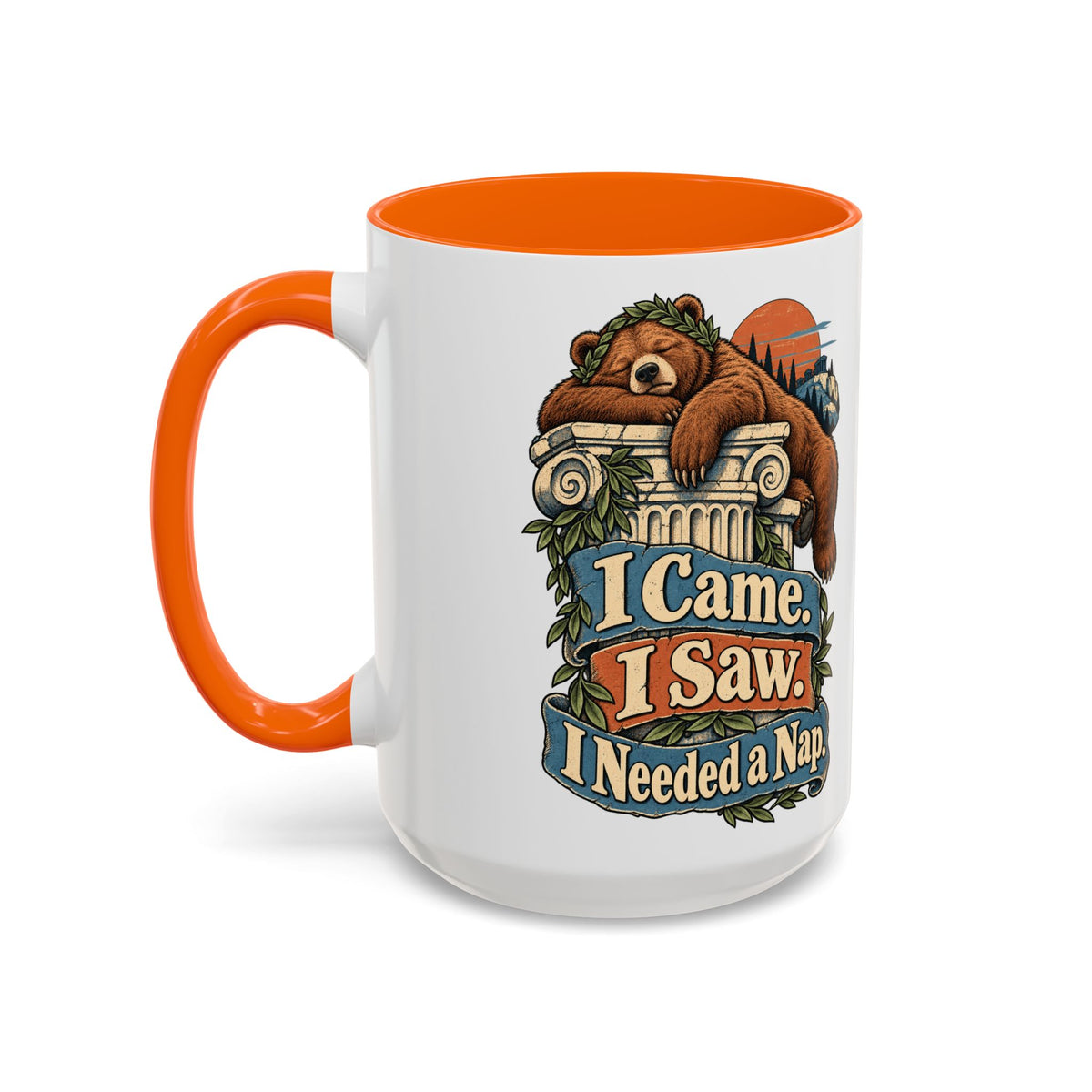 I Came. I Saw. I Needed a Nap. — Accent Mug