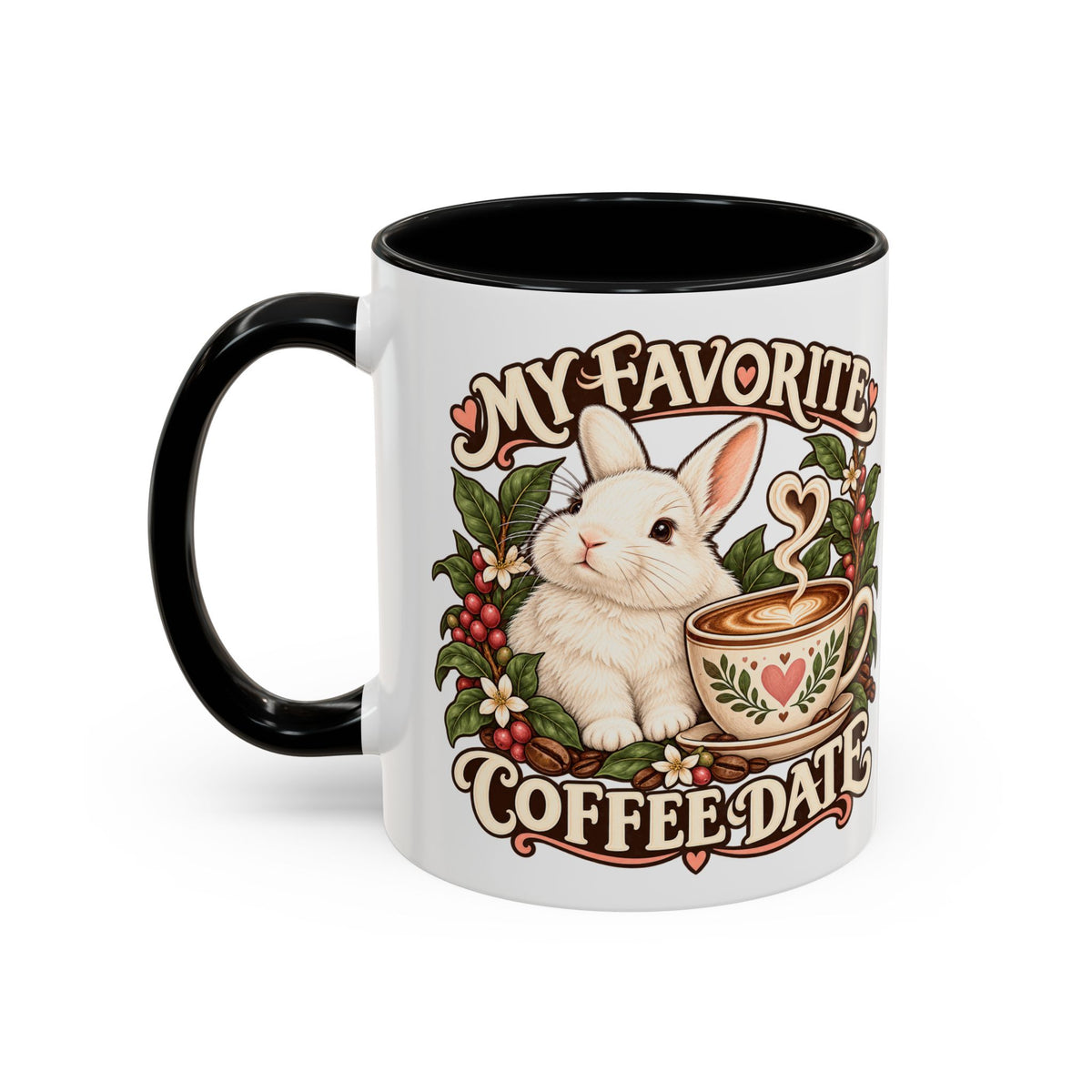 Coffee Companion — Custom Pet Portrait Accent Mug