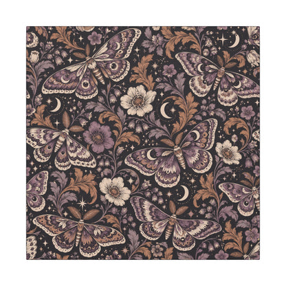 Velvet Wings Pattern — Matte Stretched Canvas
