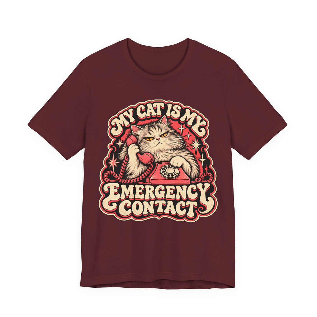 My Cat Is My Emergency Contact — Unisex Tee