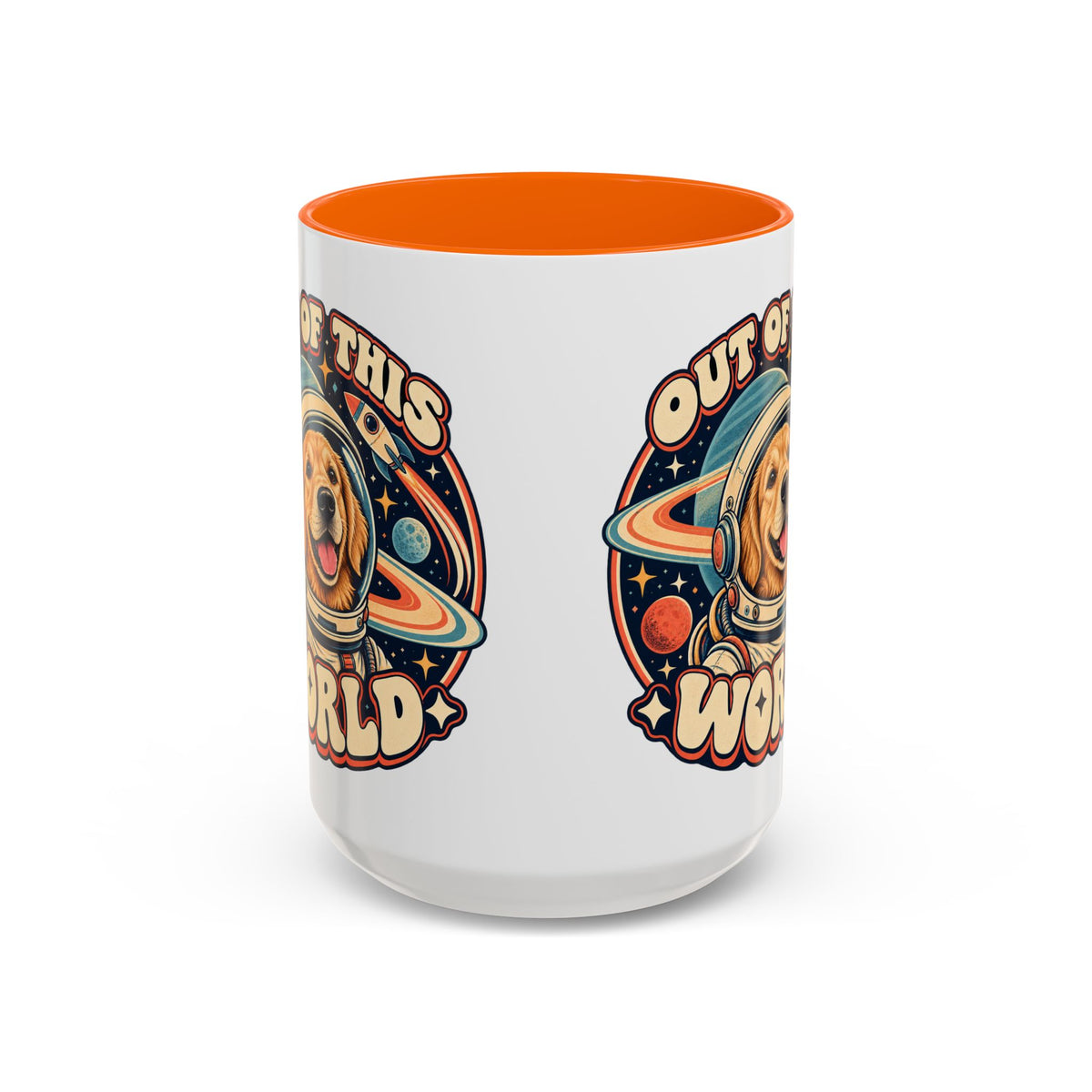 Space Cadet — Custom Pet Portrait Accent Mug