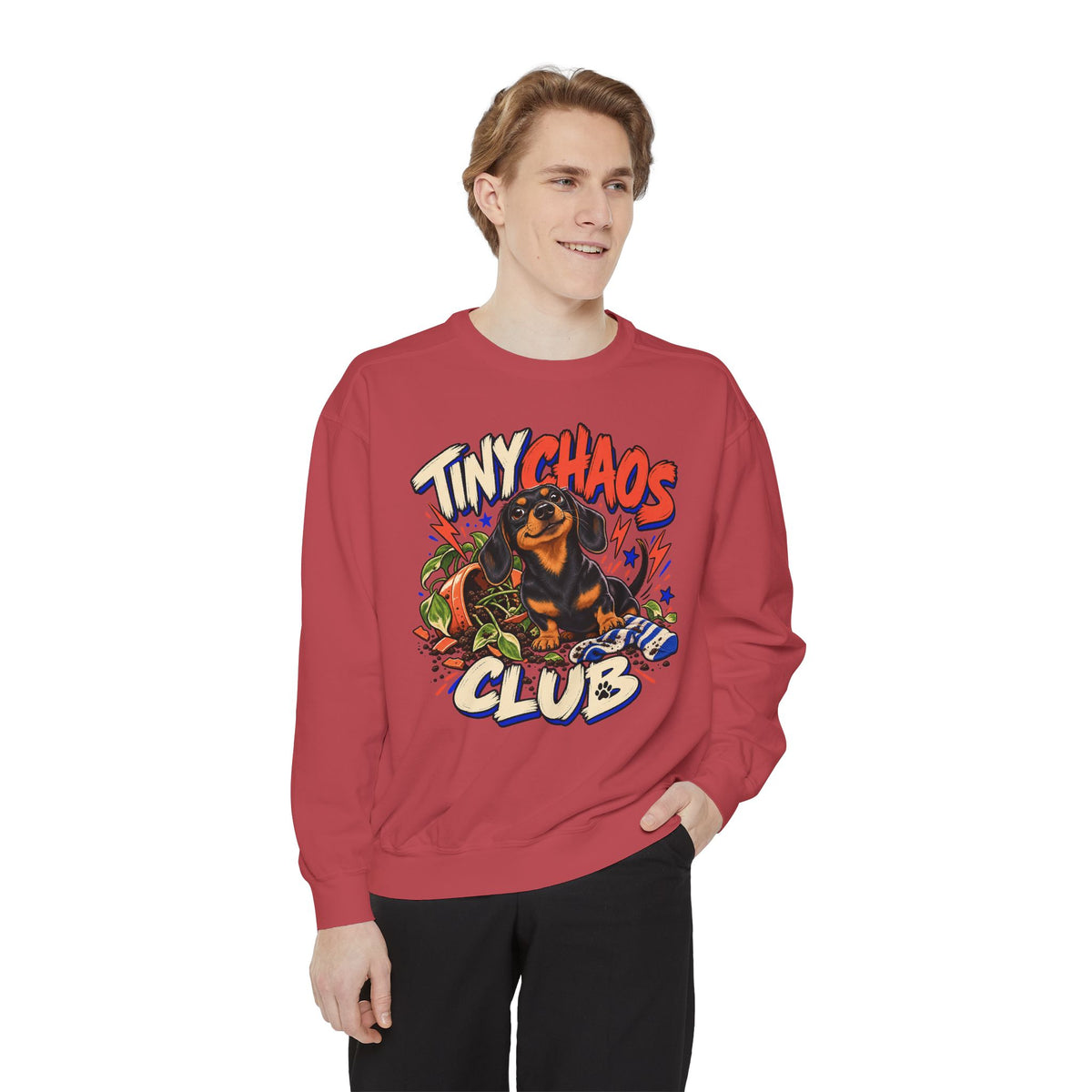 Tiny Chaos Club — Custom Pet Portrait Crewneck