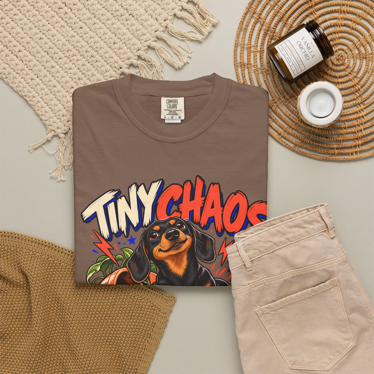 Tiny Chaos Club — Custom Pet Portrait Premium Tee