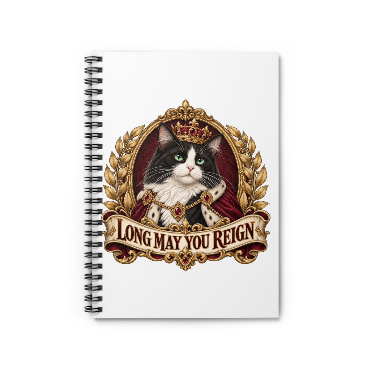 Royal Pet — Custom Pet Portrait Spiral Notebook