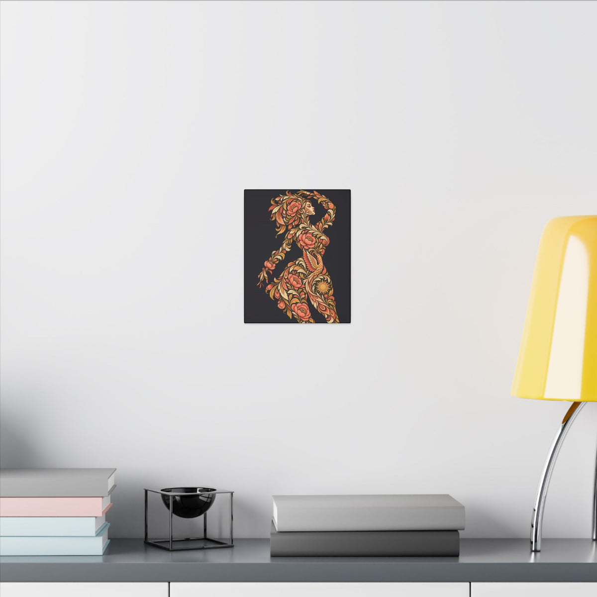Phoenix Petals Reverie — Matte Stretched Canvas