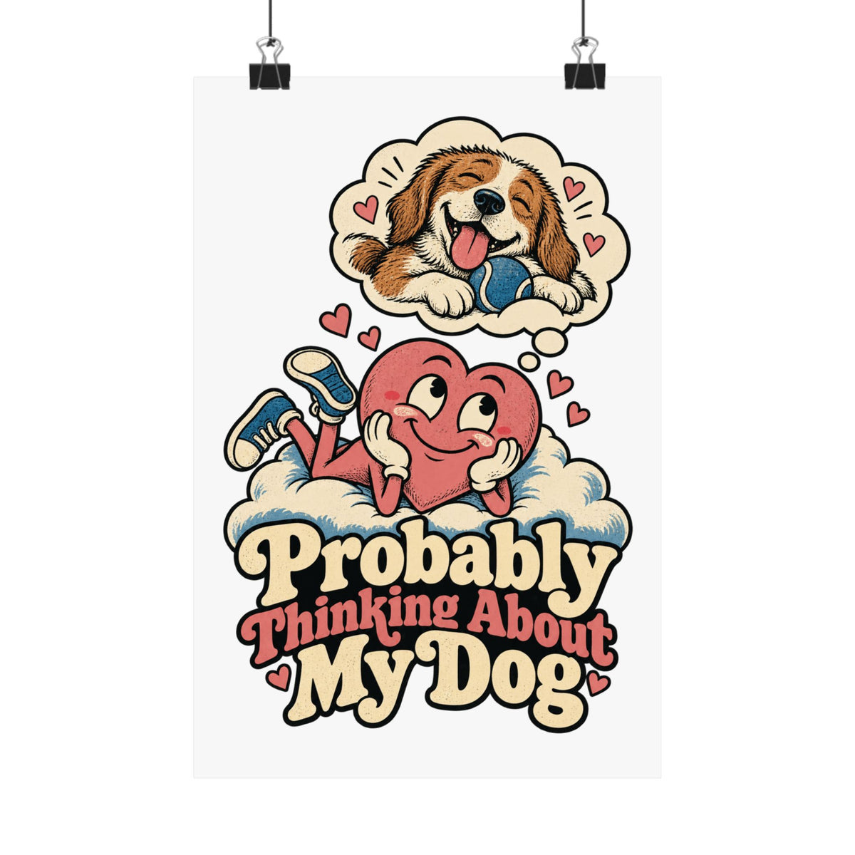 Your Pet, Your Matte Art Print — Custom Illustrated Pet Portrait