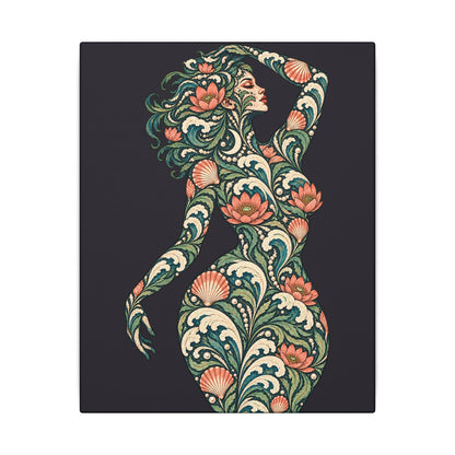 Lunar Tide Reverie — Matte Stretched Canvas