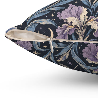 Iris Nocturne Pattern — Accent Pillow