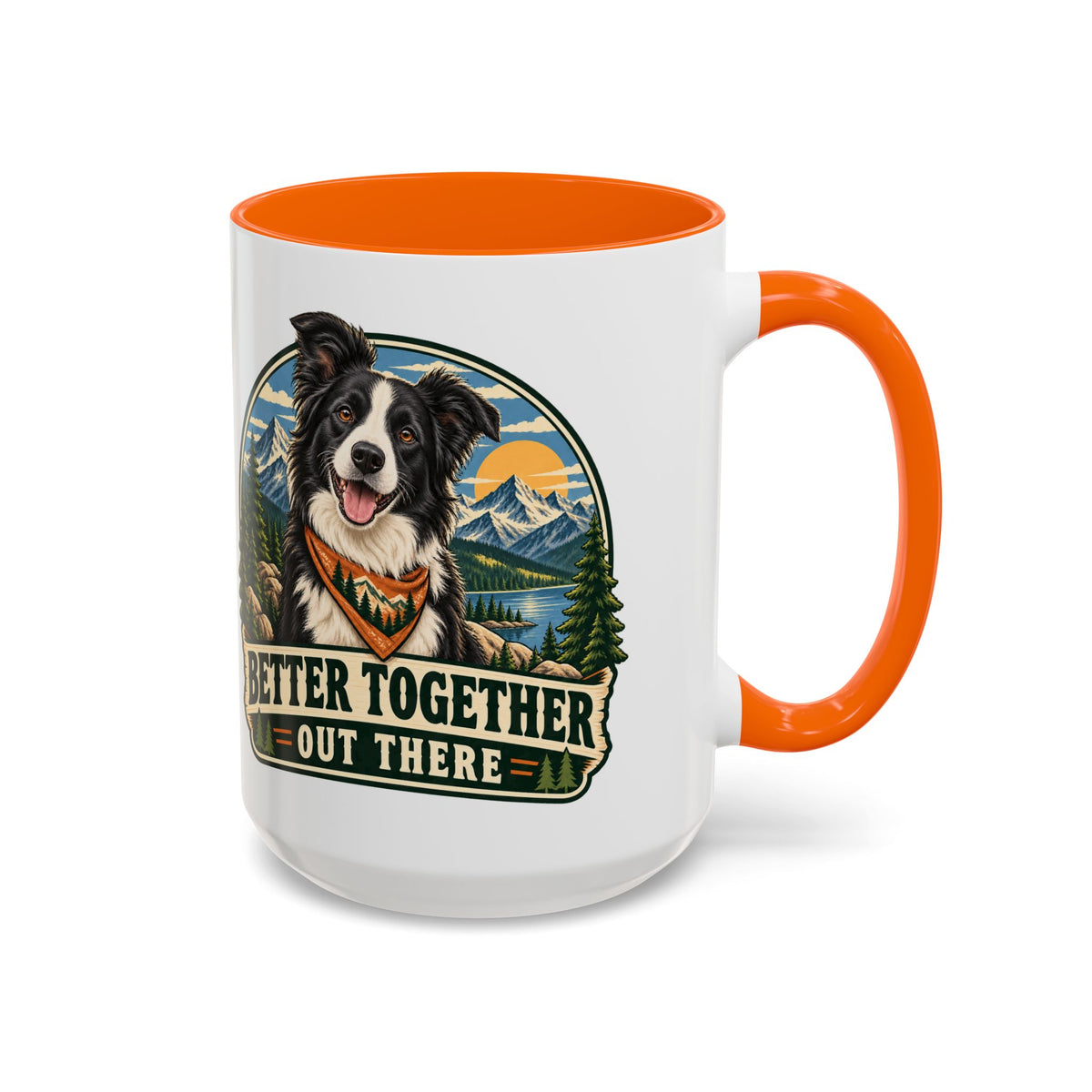 Adventure Buddy — Custom Pet Portrait Accent Mug