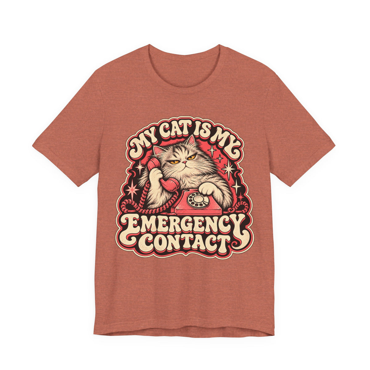 My Cat Is My Emergency Contact — Unisex Tee